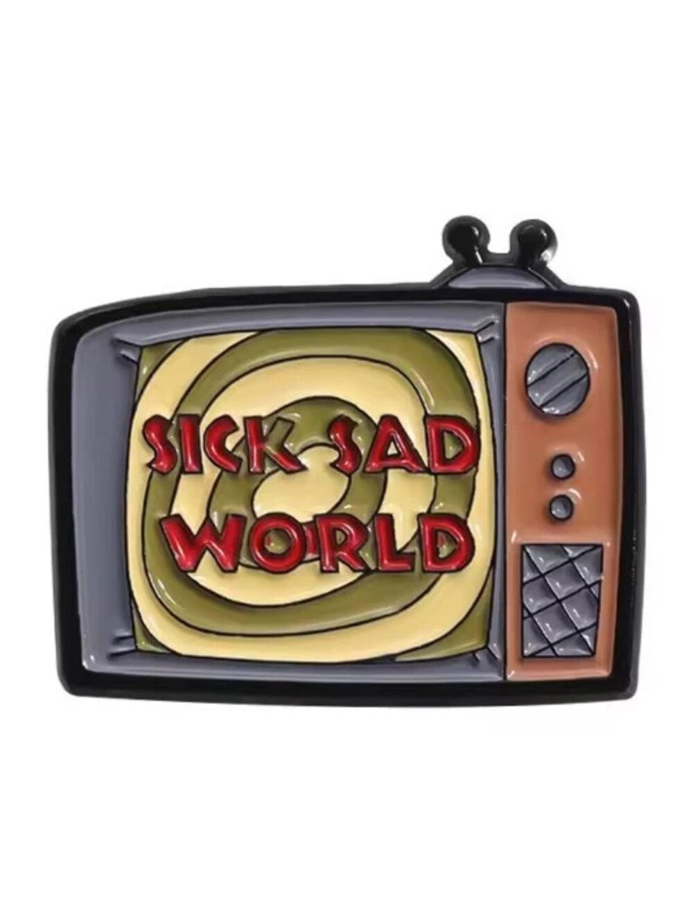 "Sick, Sad World" DARIA TV SHOW MTV OIL DRIPPED ENAMEL PIN NWT